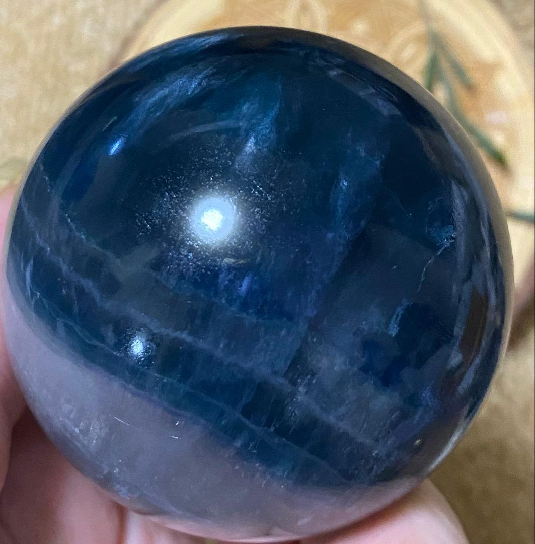 ☆ブルー✖ホワイト☆フローライト☆ラビットヘア☆キラキラ オーロラ