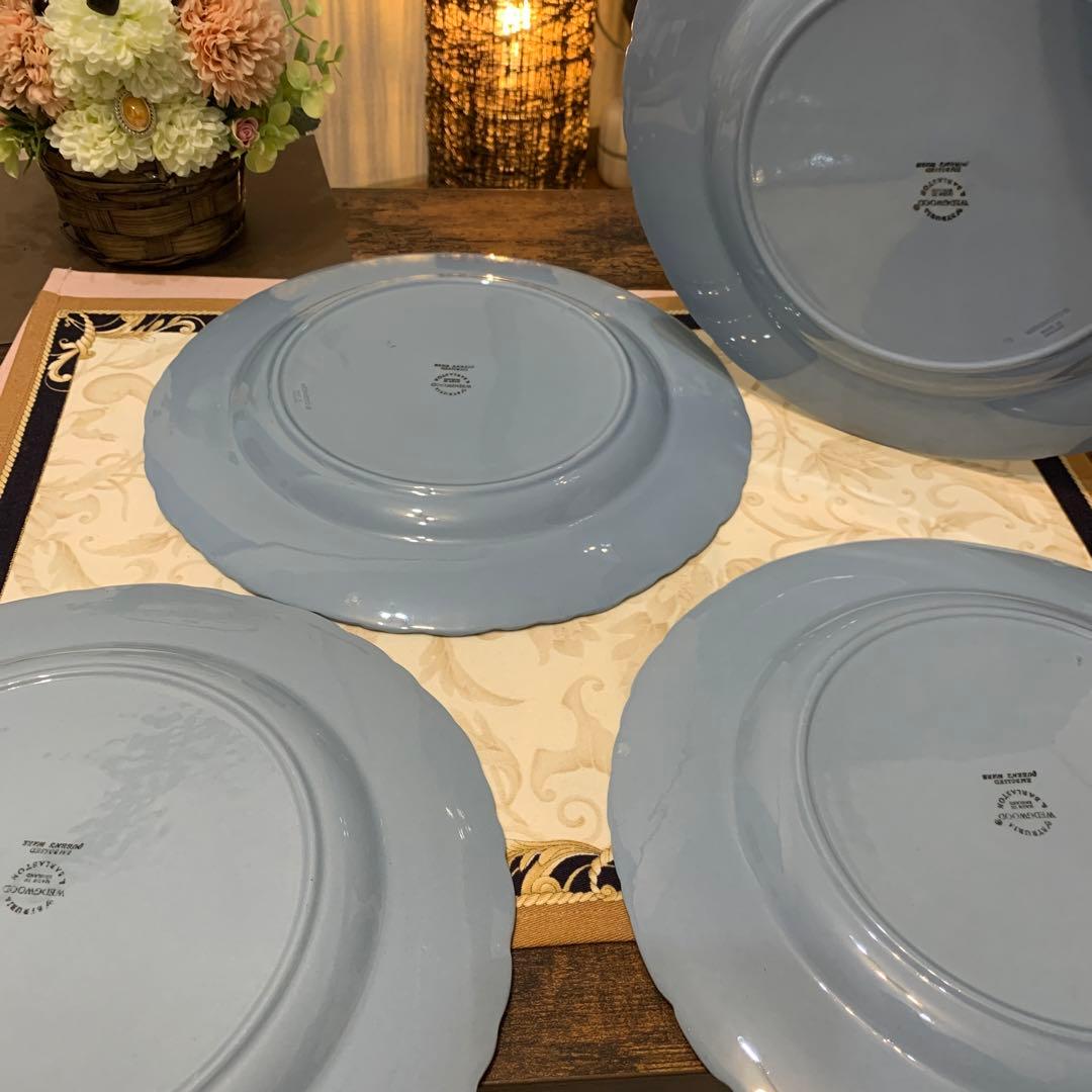 希少　ウェッジウッド エンボスド　クイーンズウェア　ディナープレート