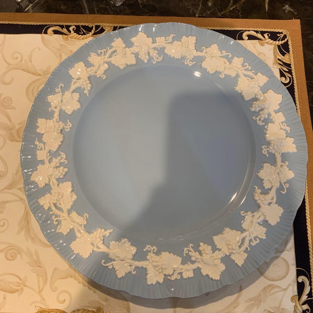 希少　ウェッジウッド エンボスド　クイーンズウェア　ディナープレート