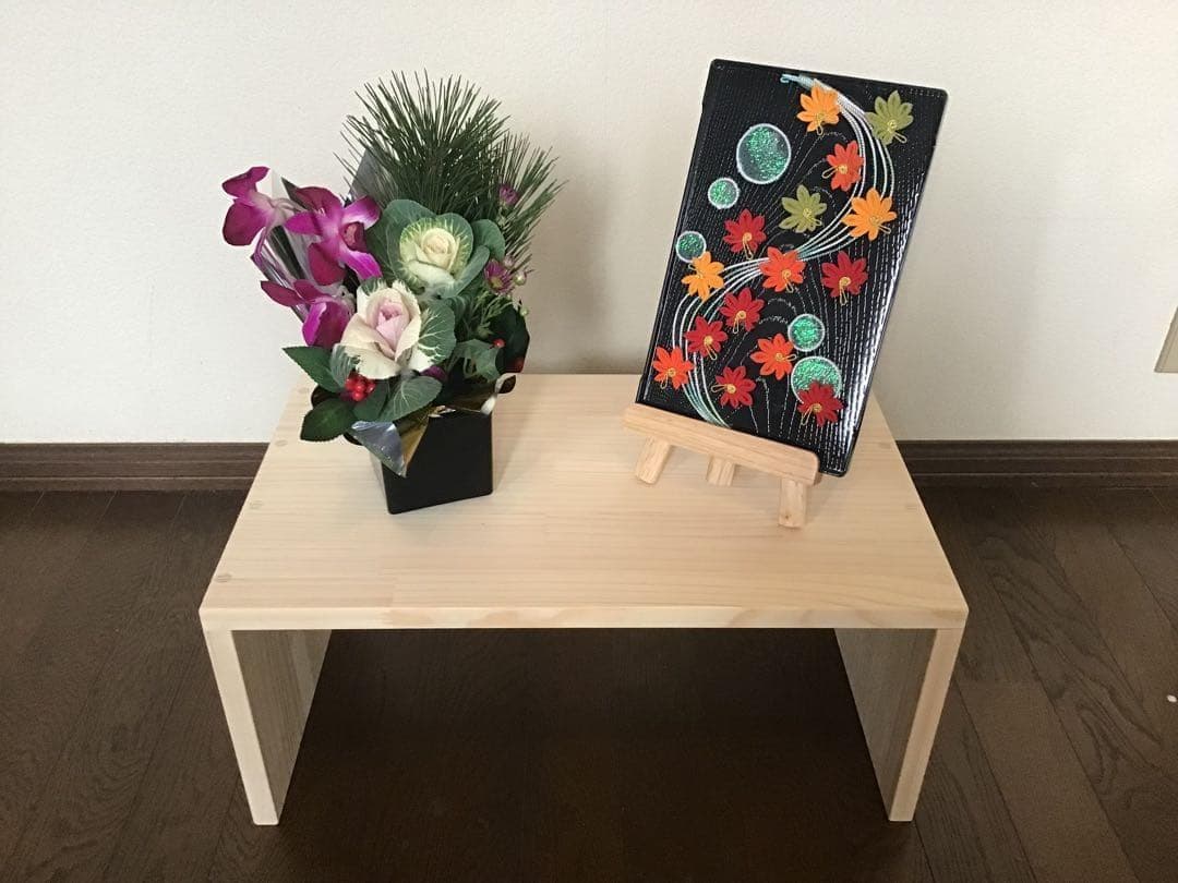 【リン】コの字ラック　２個セット　木製棚　ハンドメイド　飾り棚