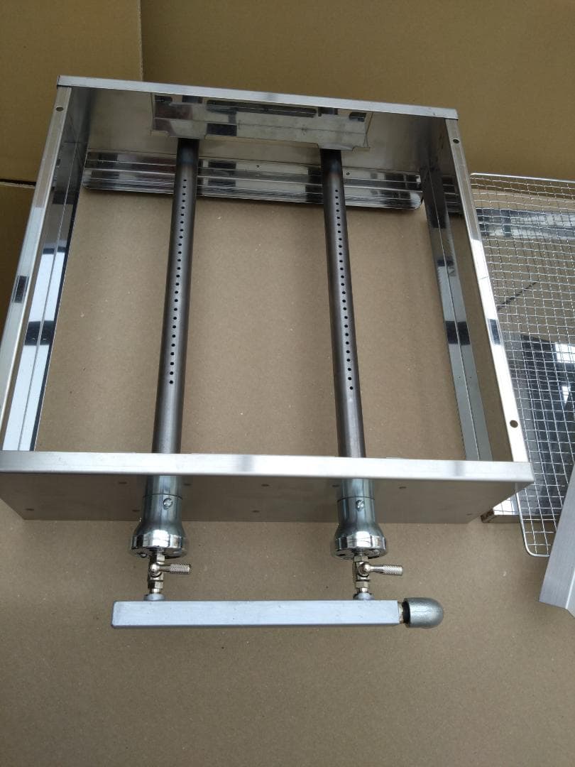 焼物グリラー 幅450x奥450 業務用 LPガス式 網焼き器 プロパン 海の