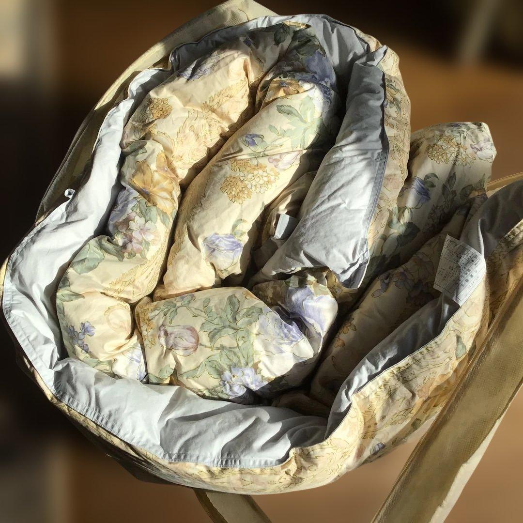 日本製　ダウン80%フェザー20% セミダブル　320㎤/g 綿100%表生地