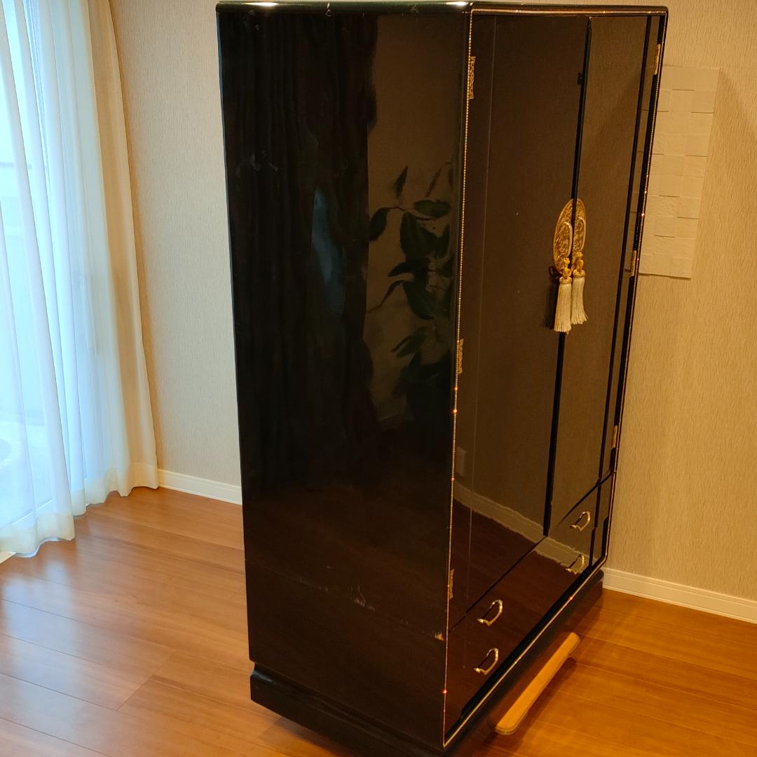 〈希少〉フランスミラー　キャビネット　クローゼット　引出し　鏡付き