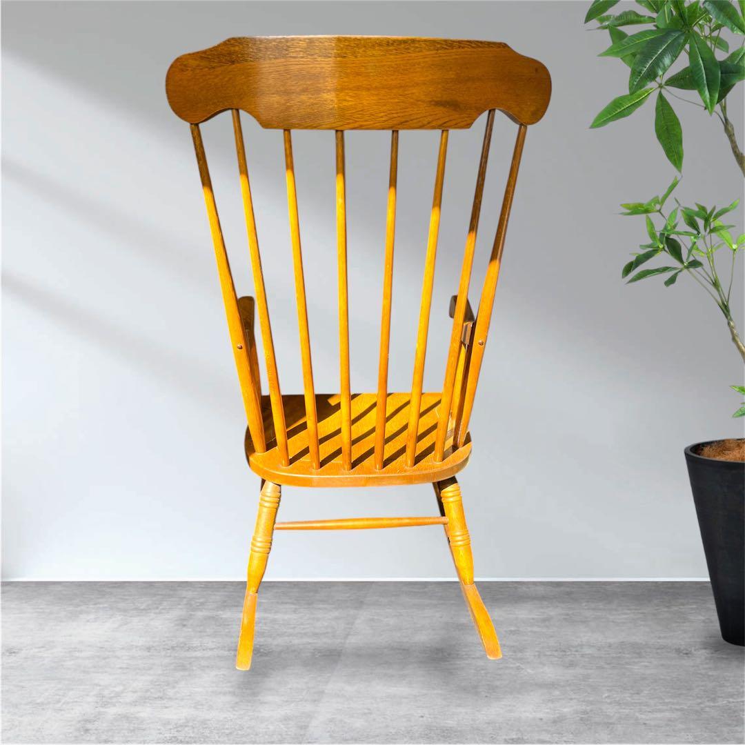 KASHIWA 柏木工飛騨産業 ヴィンテージ木製ロッキングチェア　昭和レトロ