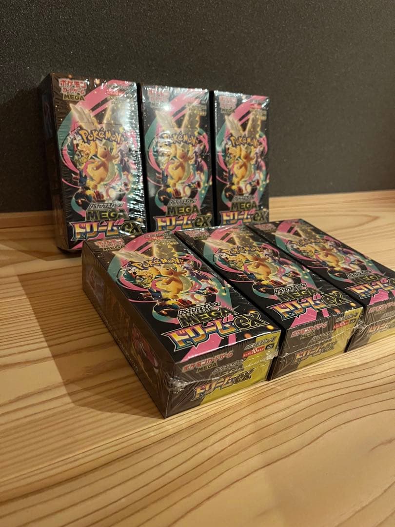 シュリンク付きポケモンカードゲームMEGAドリームex 6BOX - メルカリ