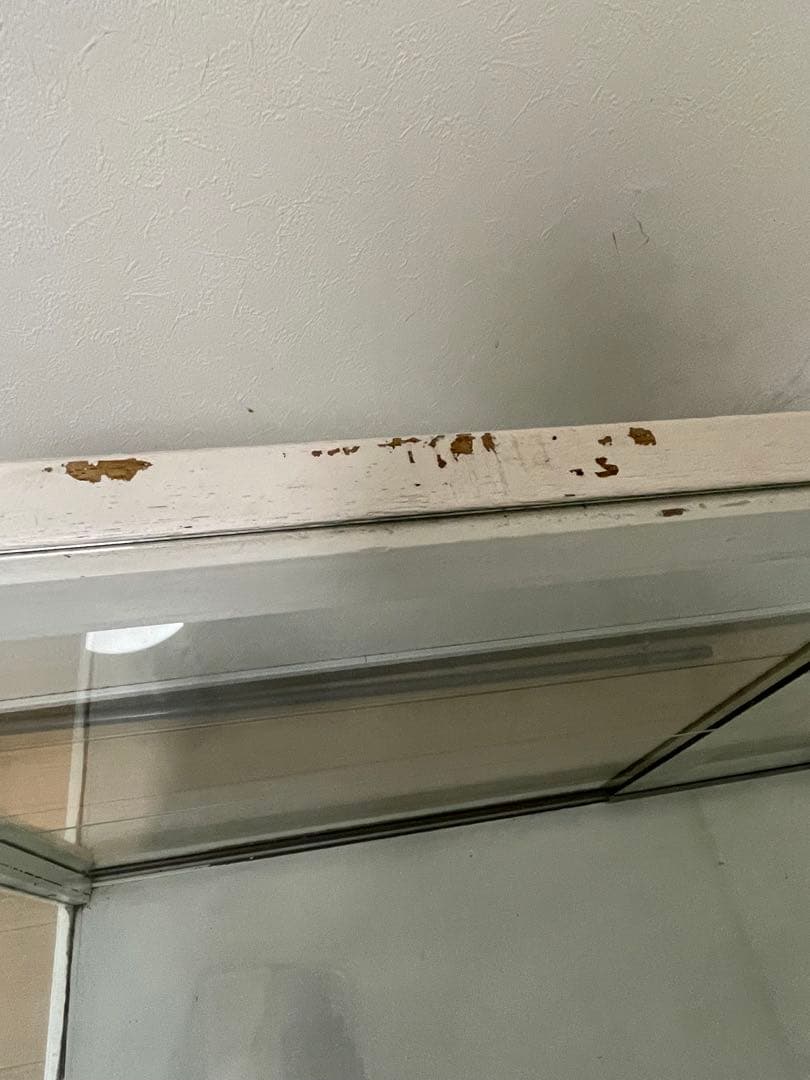 ビンテージ　ショーケース　ガラス　木製　アンティーク　棚　ヴィンテージ