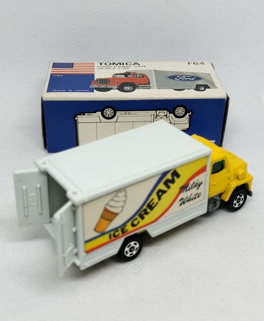 《青箱トミカF64-2-1》フォードパネルバン【初期ロット】未使用美品