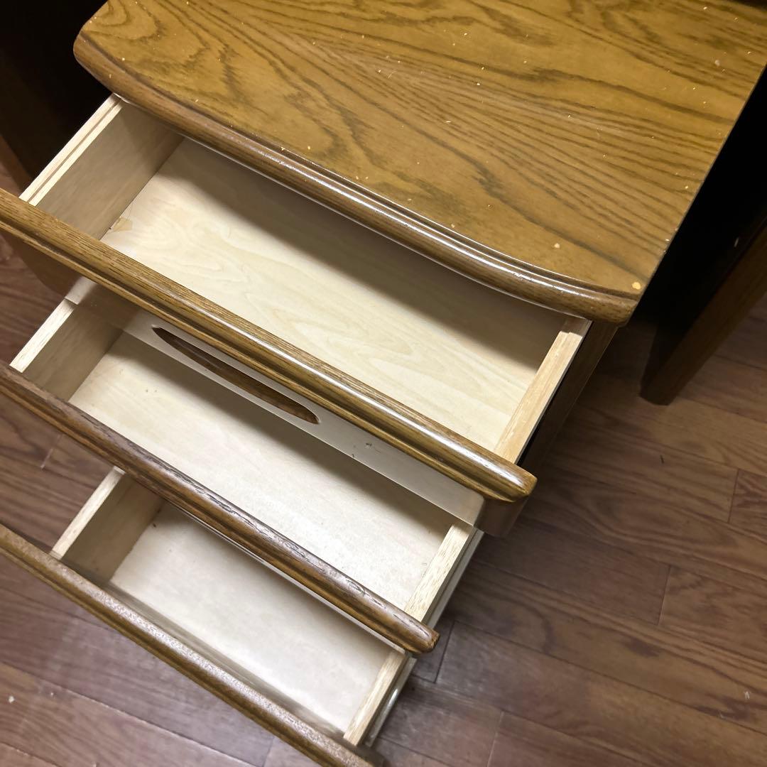 木製学習机　卓上部オープンシェルフ付き　日本製　山梨引きとり　あるいはたのメル便