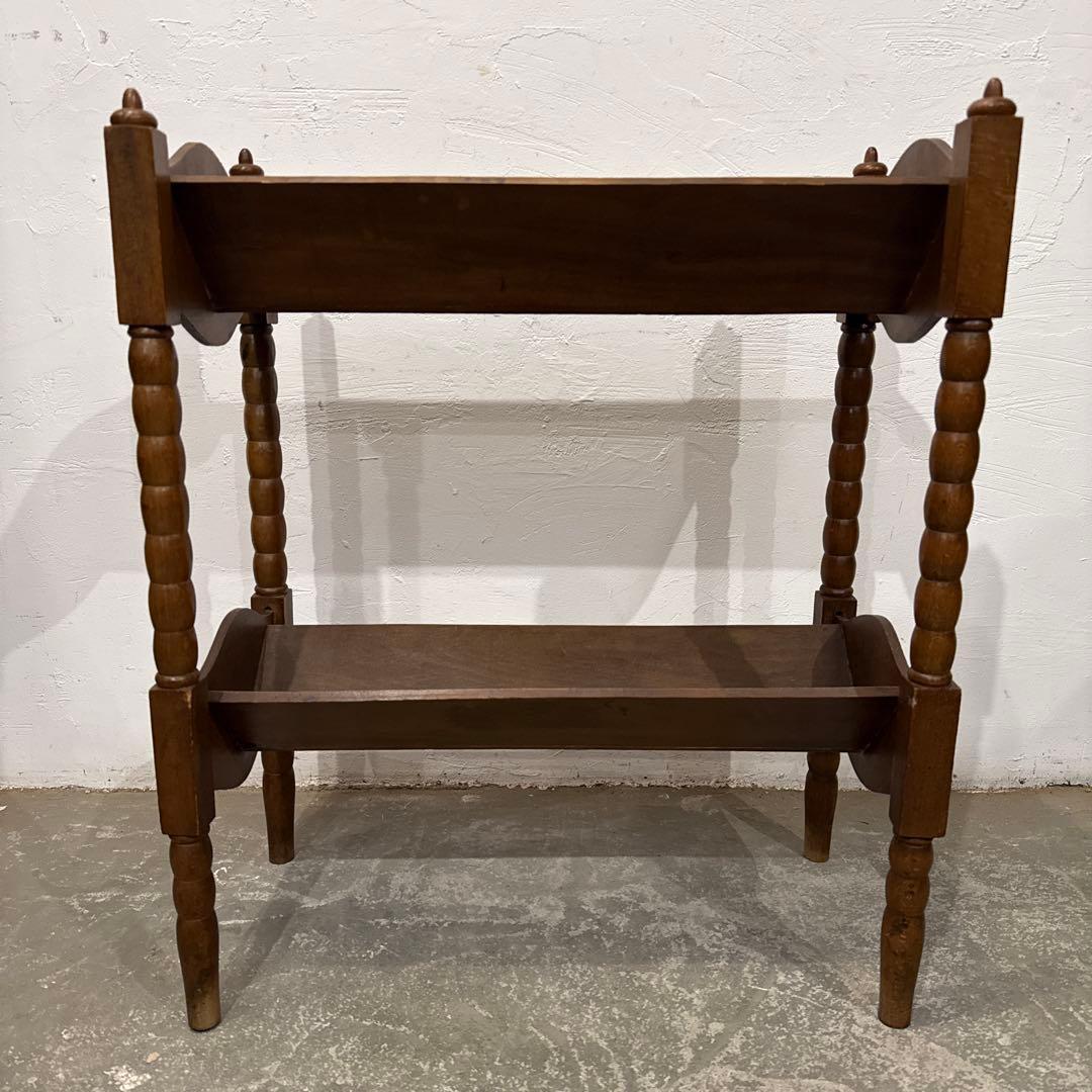 年末年始saleヴィンテージ　ブックスタンド　マガジンラック　飾り棚　2段