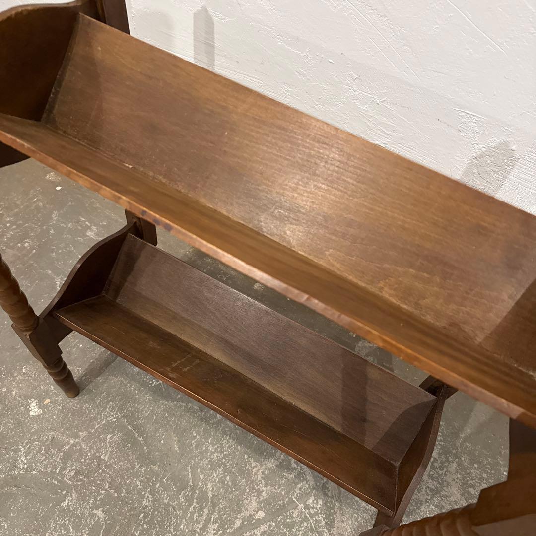 年末年始saleヴィンテージ　ブックスタンド　マガジンラック　飾り棚　2段