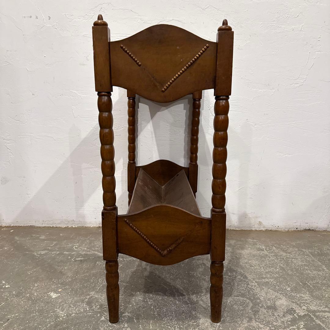 年末年始saleヴィンテージ　ブックスタンド　マガジンラック　飾り棚　2段