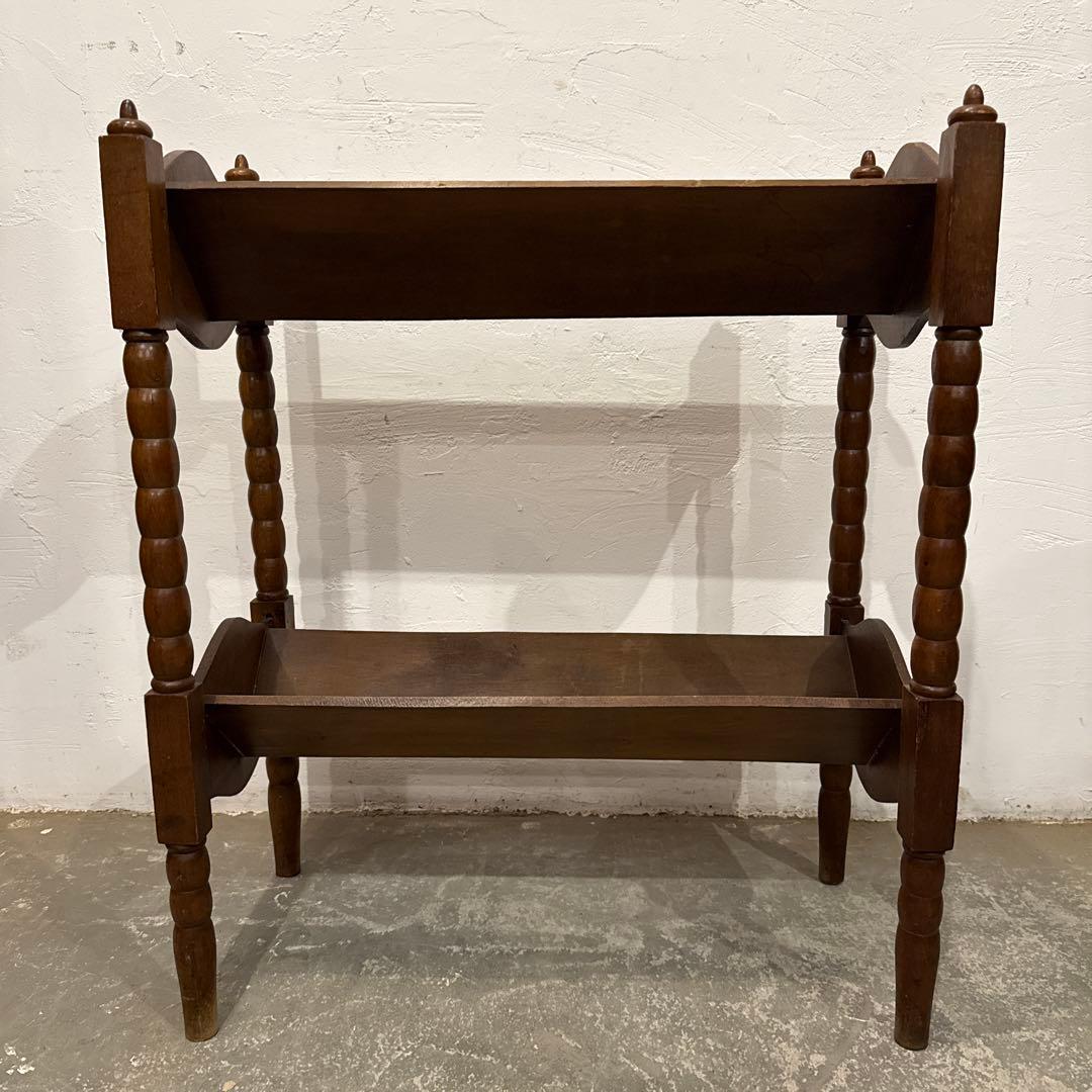 年末年始saleヴィンテージ　ブックスタンド　マガジンラック　飾り棚　2段