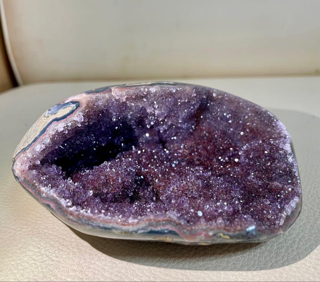 アメジスト マネーボックス ジオード 晶洞 浄化 幸運 魔除 パワーストーン