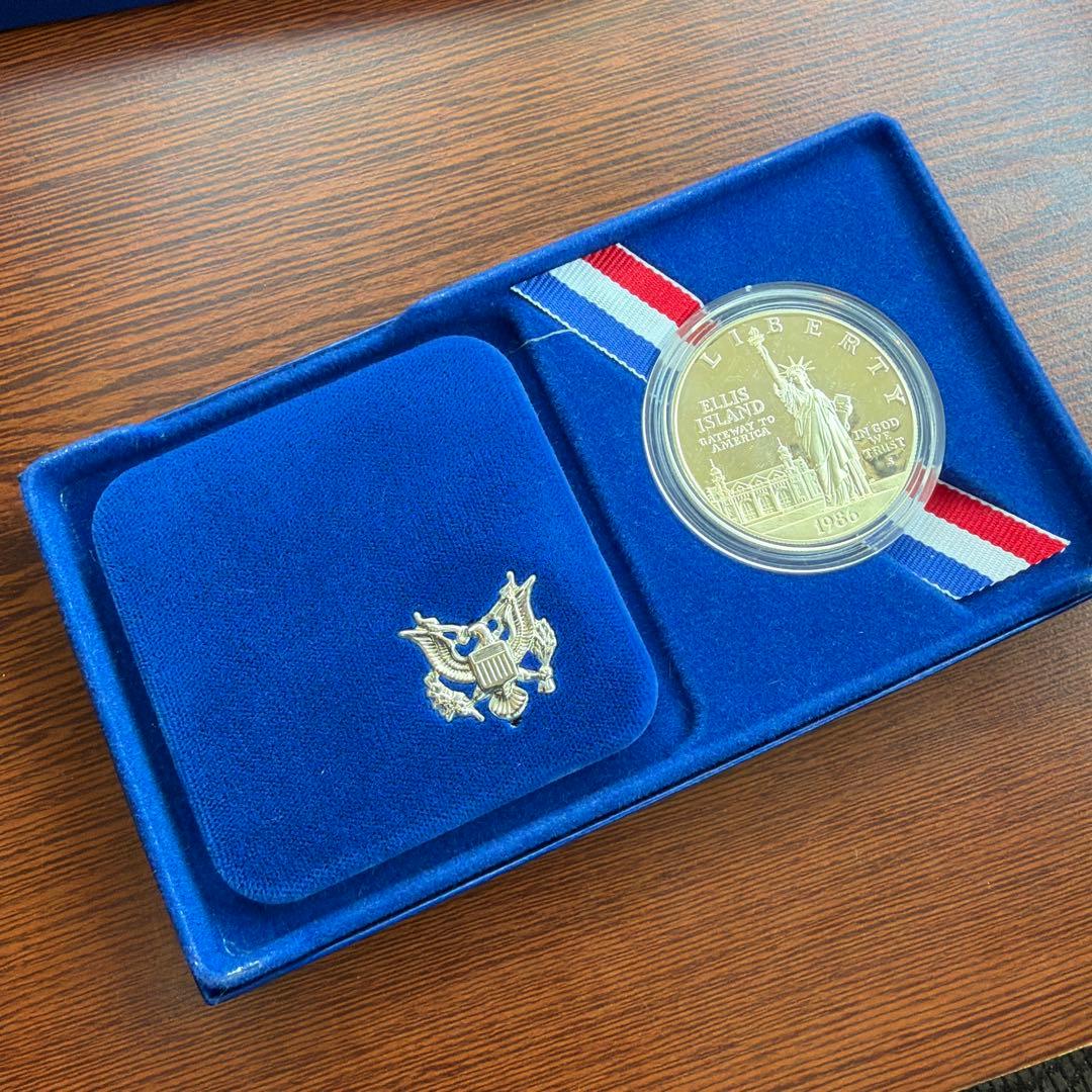 1986年 エリス島 自由の女神 コイン - メルカリ