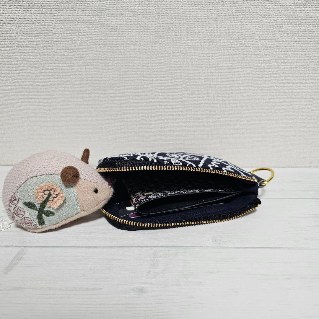 s.ミニウォレット シンフォニー ネイビー ミナペルホネン ハンドメイド