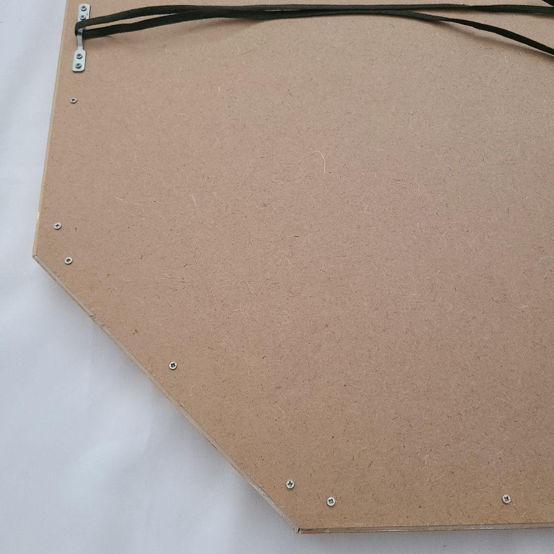 ミラー 鏡 インテリア 八角形 壁掛け 額縁 ウォールミラー ゴールド