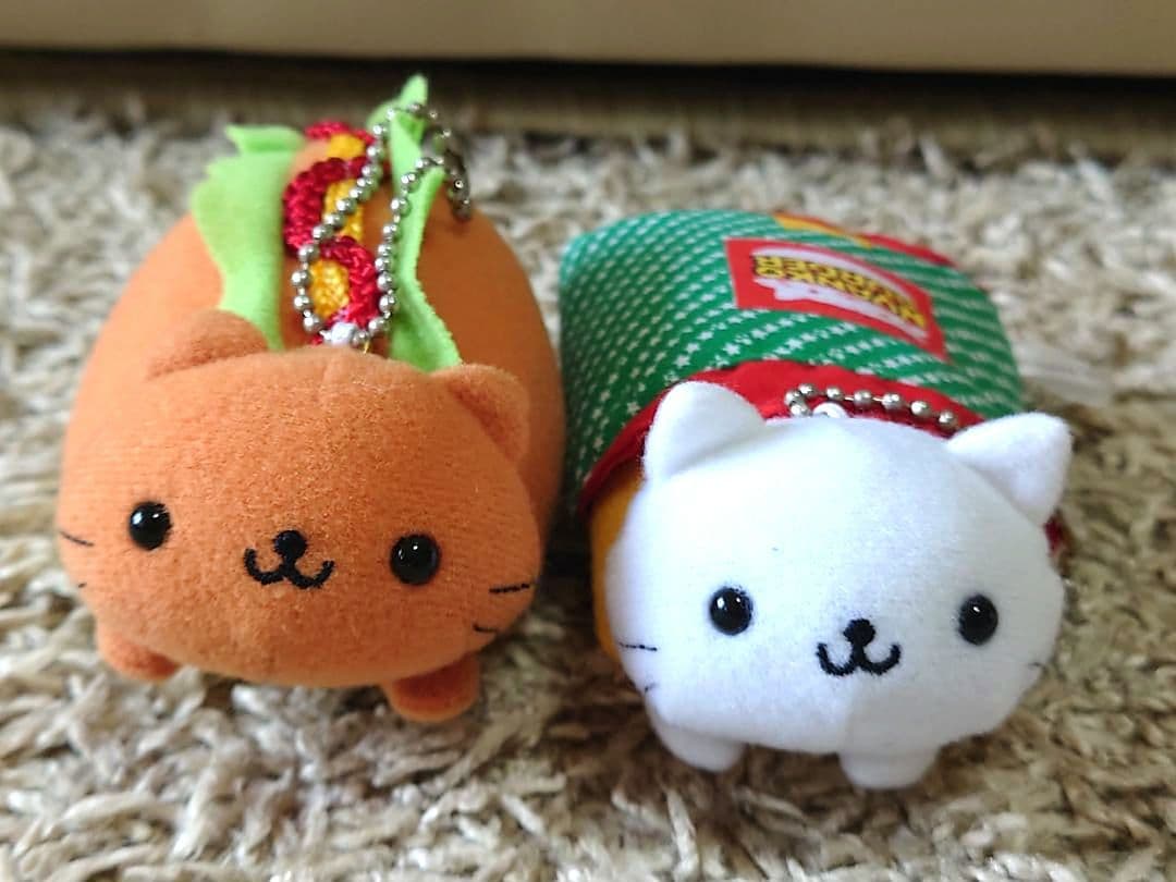 San-X にゃんこバーガー ぬいぐるみセット - メルカリ