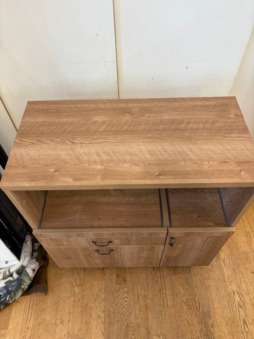 M062キッチンカウンター 幅900mm 木目調