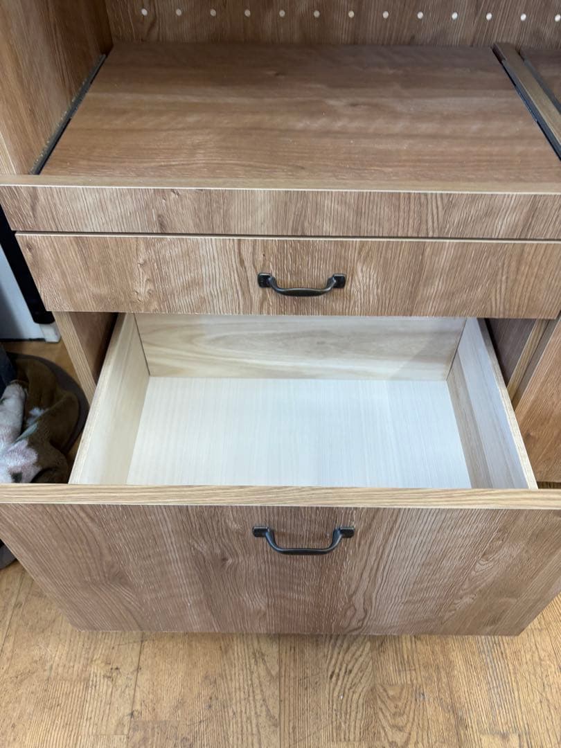 M062キッチンカウンター 幅900mm 木目調