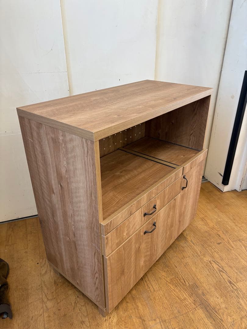 M062キッチンカウンター 幅900mm 木目調