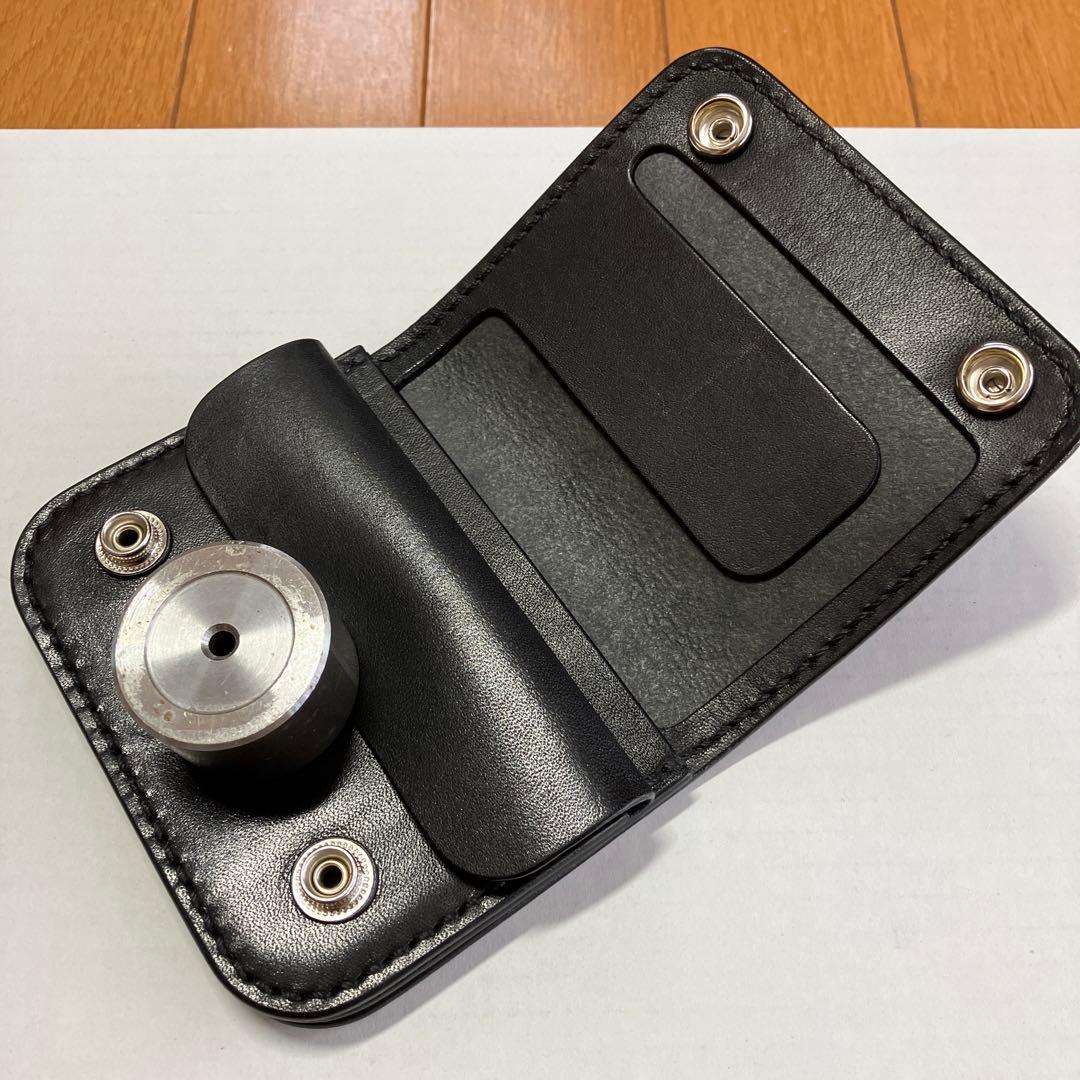 [ハンドメイド]ミニトラッカーウォレット サドルレザー