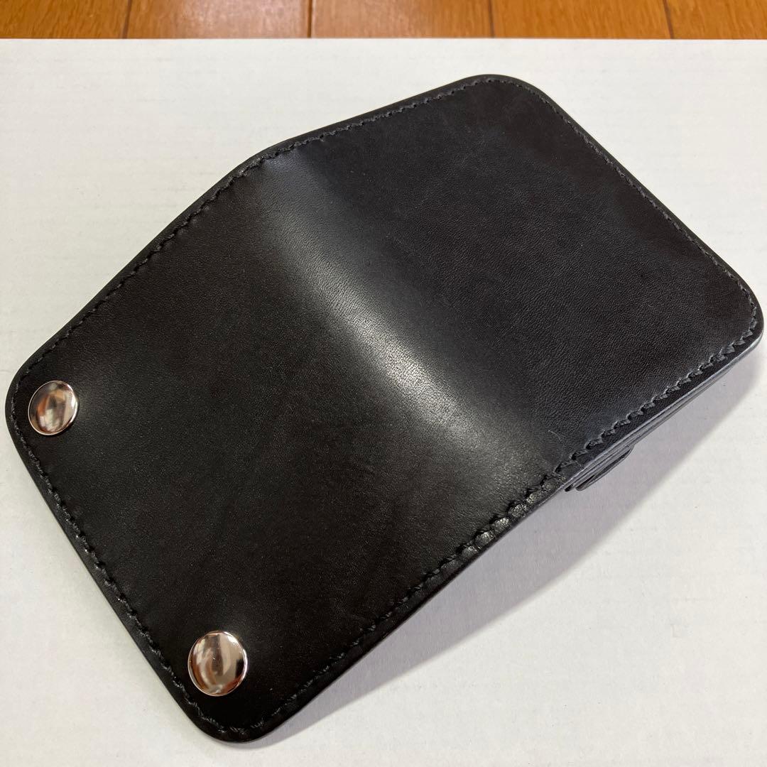 [ハンドメイド]ミニトラッカーウォレット サドルレザー
