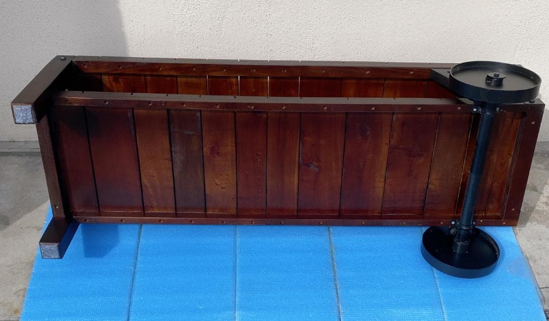 レトロ風 車輪付テレビ台 テレビボード ローボード 幅120㎝