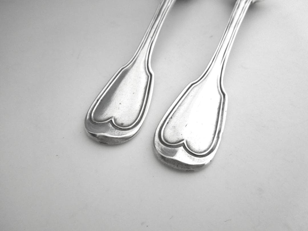 フランス　シルバースプーン2本　純銀