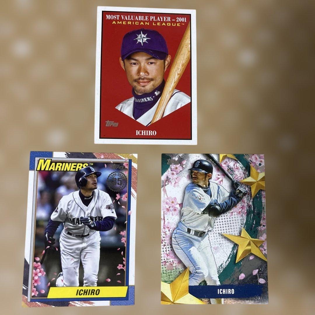 日本限定 桜柄含む】2025 Topps イチロー 豪華3枚セット マリナーズ
