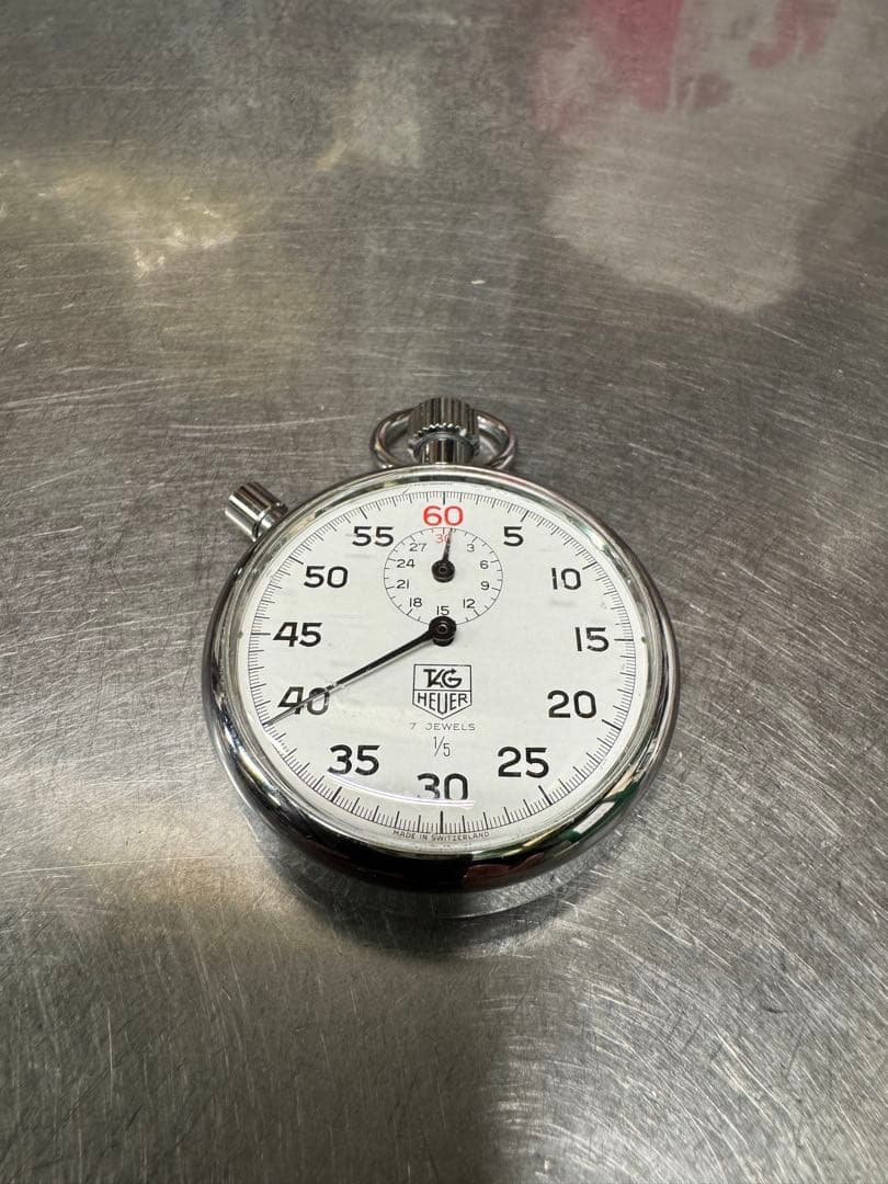 TAG Heuer ストップウォッチ 7JEWELS 60秒計測 手巻き