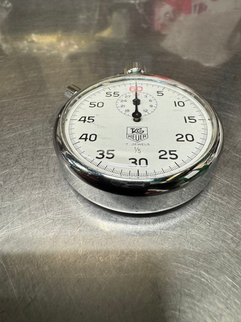 TAG Heuer ストップウォッチ 7JEWELS 60秒計測 手巻き
