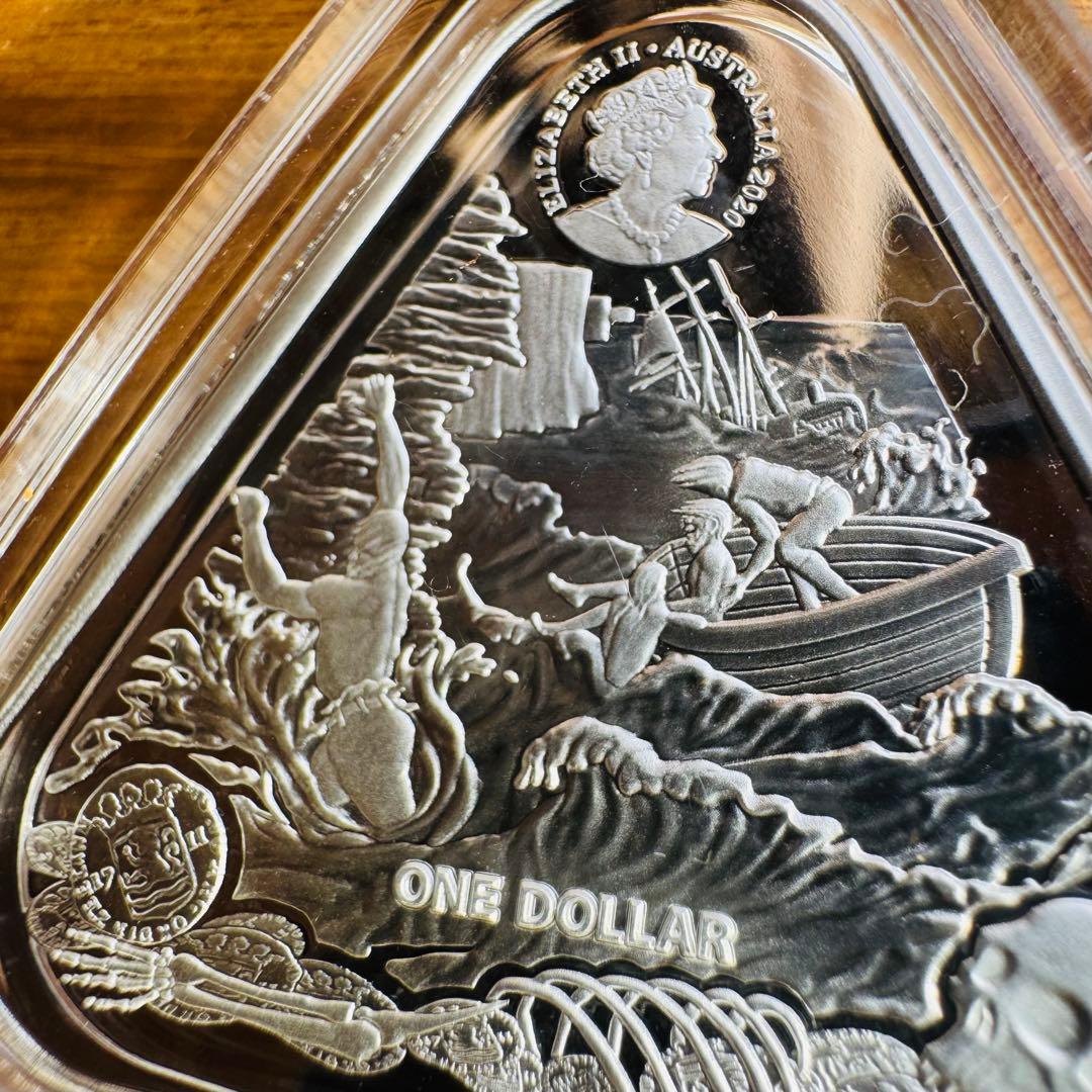 2020オーストラリア難破船Zuytdorp三角1オンスシルバー$ 1