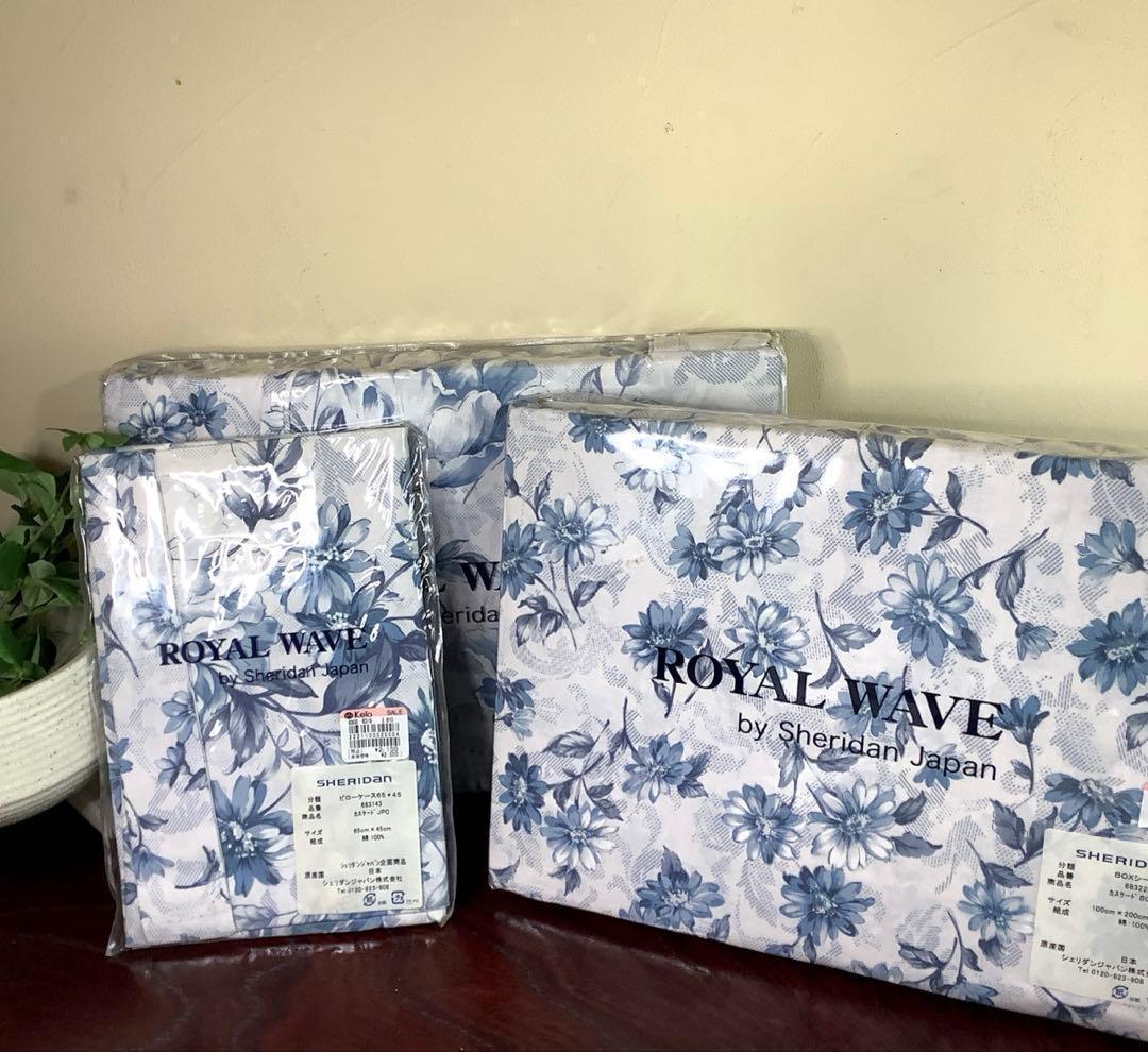 希少 Sheridan シングル 掛けカバー ボックスシーツ ピローケースセット