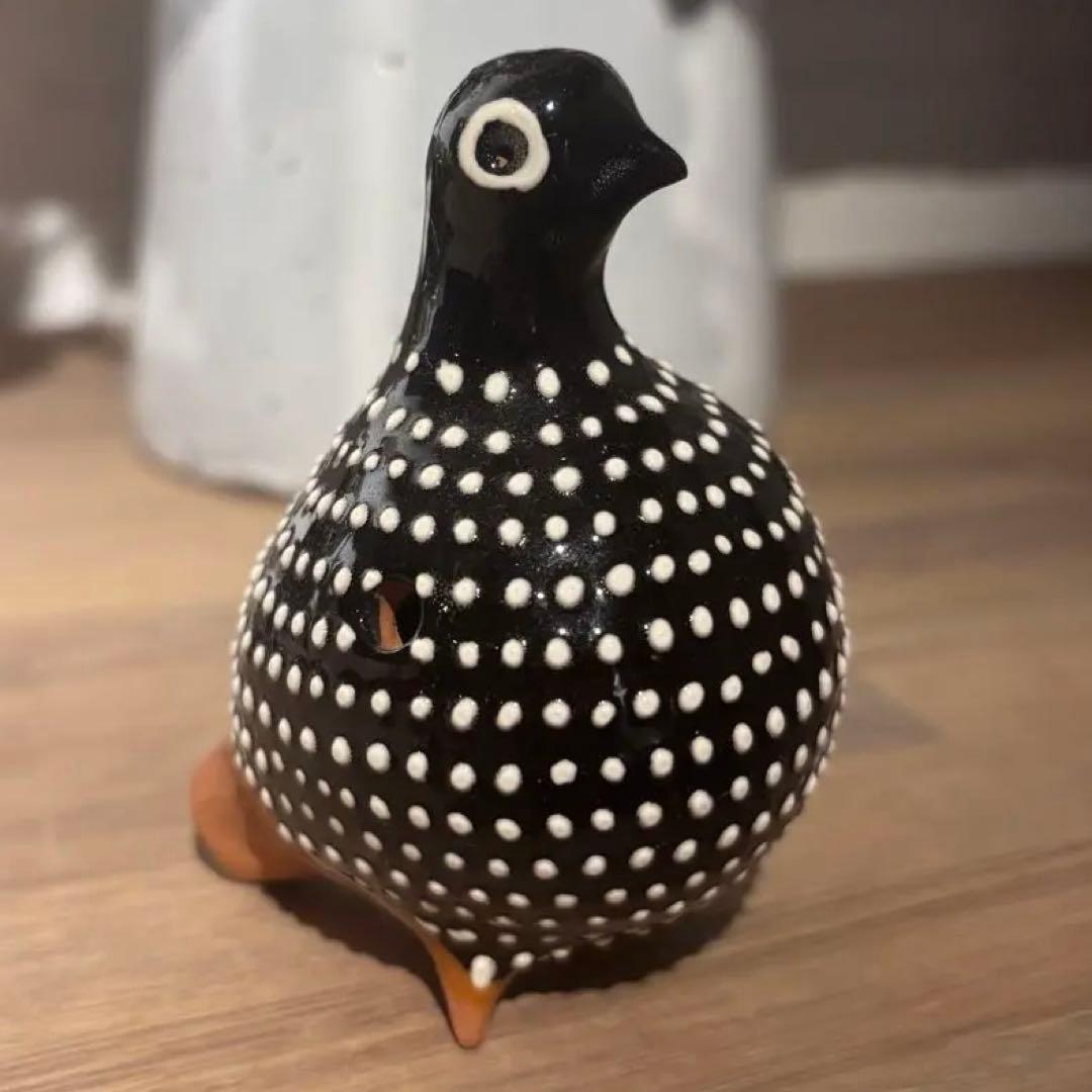 リトアニア製 陶器の笛 3点セット《フクロウ×2 鳩×1》