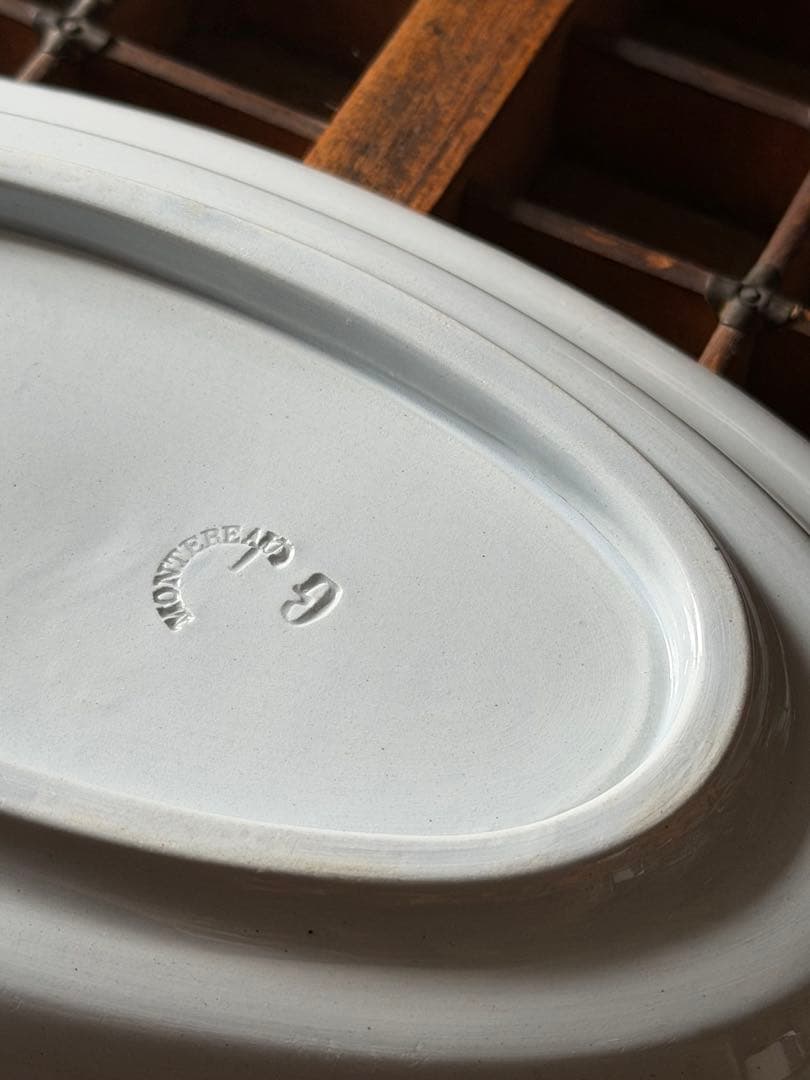 ⚫︎フランスアンティーク⚫︎クレイユ モントロー⚫︎花リムのラビィエ 美品 希少