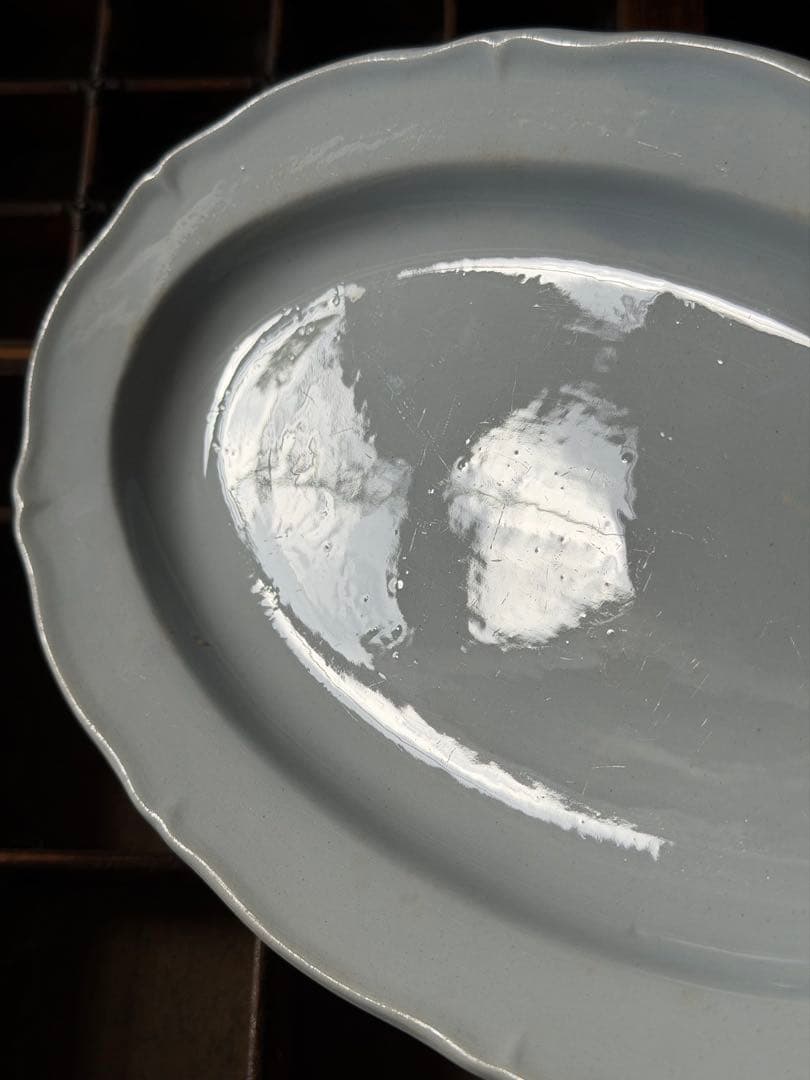 ⚫︎フランスアンティーク⚫︎クレイユ モントロー⚫︎花リムのラビィエ 美品 希少