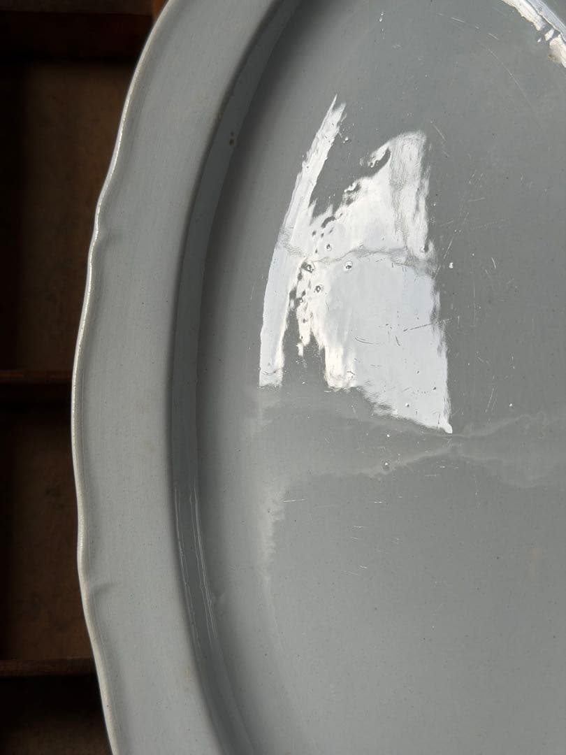 ⚫︎フランスアンティーク⚫︎クレイユ モントロー⚫︎花リムのラビィエ 美品 希少