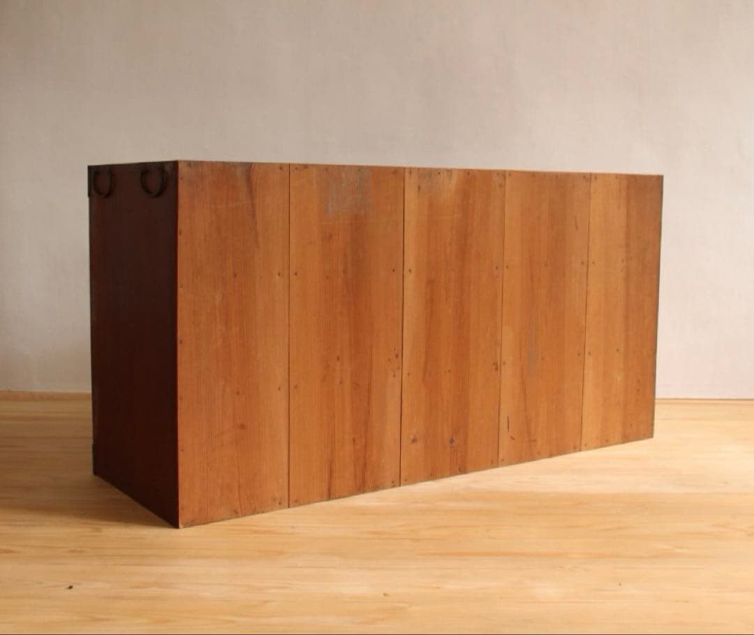 木製チェスト　収納棚　3段　和家具　古道具　古家具　ビンテージ　アンティーク