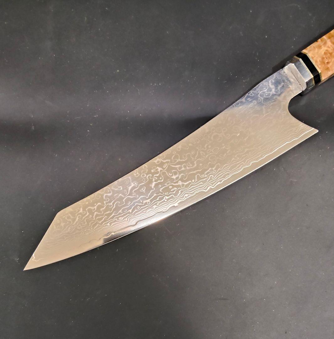 魚捌き 鬼反り 剣型 切付型 牛刀 V金10号 67層ダマスカス 包丁 八角柄