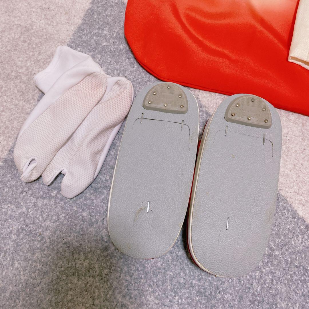 七五三 3歳 正絹 着物 被布 バッグ 草履 セット