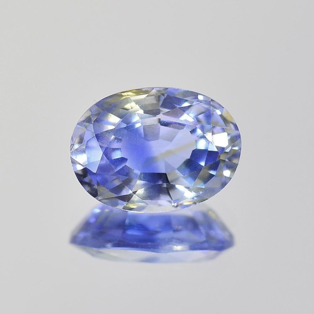 加工OK ソ付 天然 バイカラーサファイア 1.115ct ルース オーバル