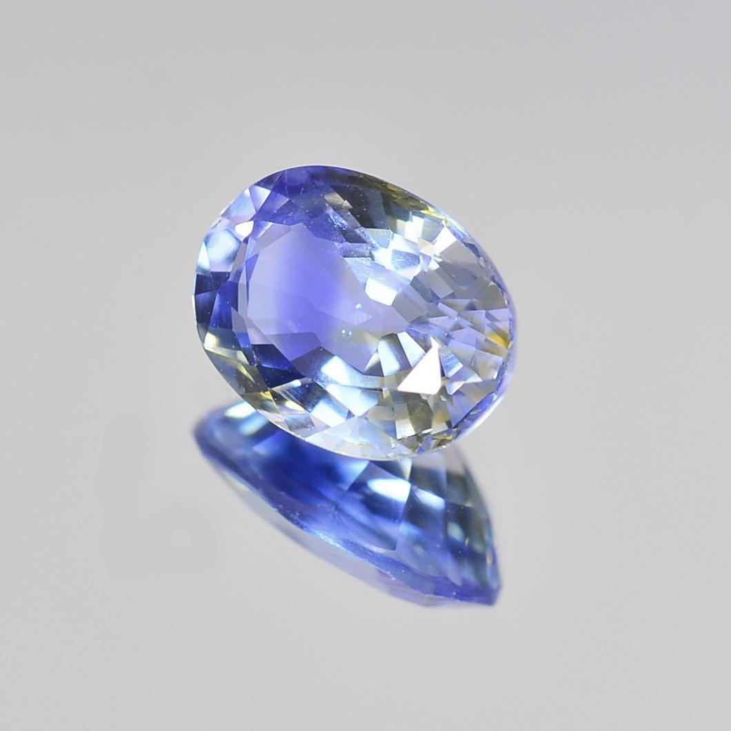 加工OK ソ付 天然 バイカラーサファイア 1.115ct ルース オーバル