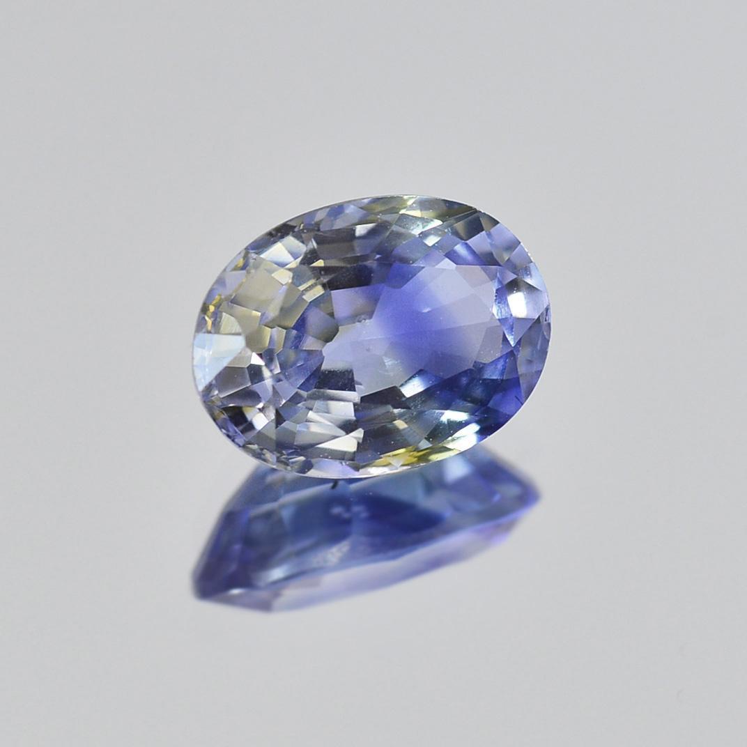 加工OK ソ付 天然 バイカラーサファイア 1.115ct ルース オーバル