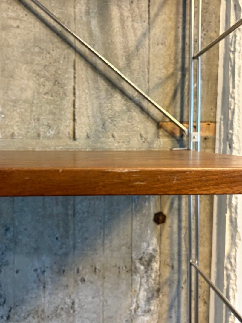 値下げ！　MUJI ステンレスユニットシェルフ ウォールナット ワイド　大