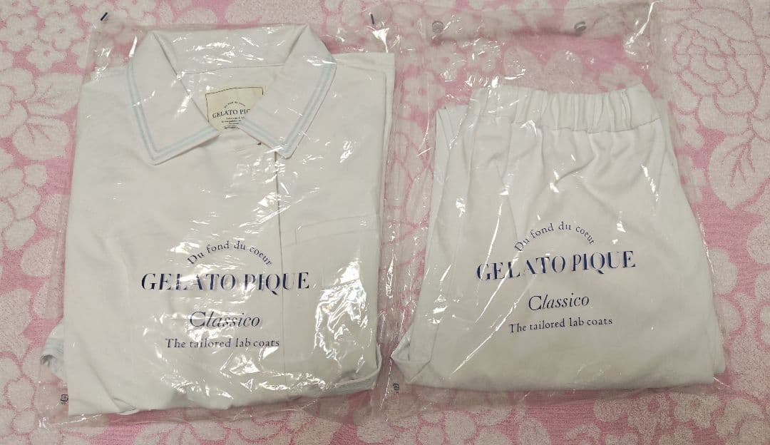ジェラートピケ 看護 白衣 MとLサイズ　新品未使用
