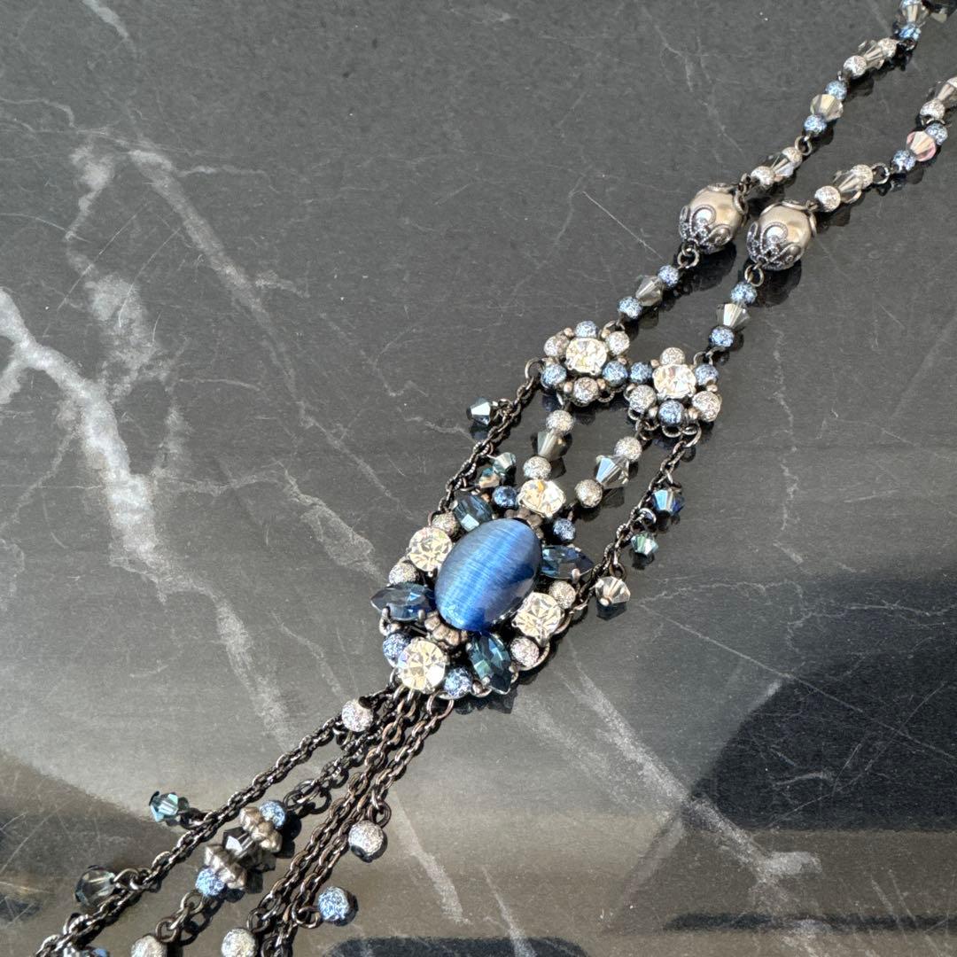 ビーズネックレスとリングのセット