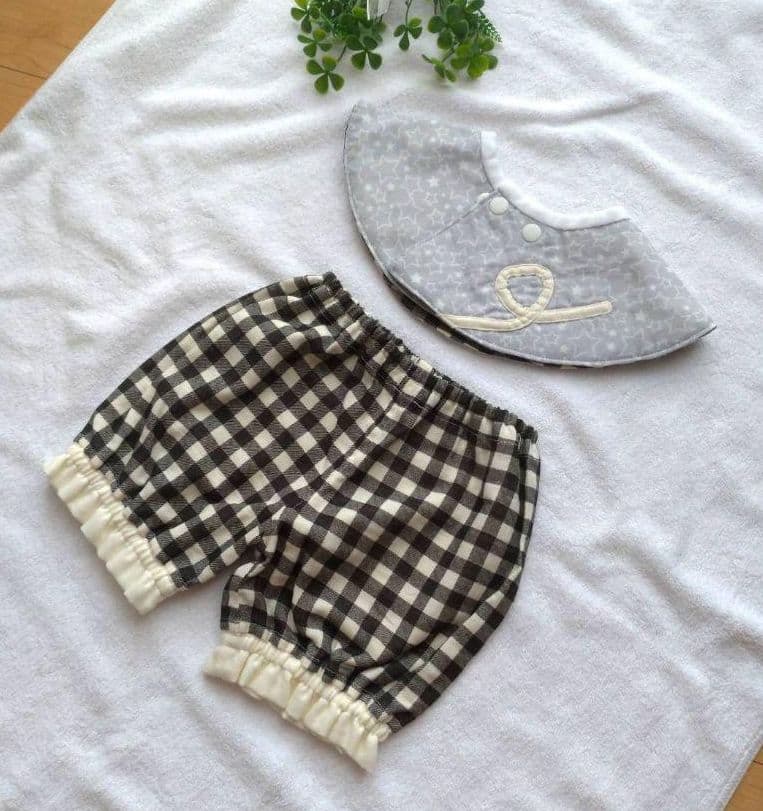 ☆限定在庫sale☆ネズミだよ！まんまるスタイ& かぼちゃパンツ