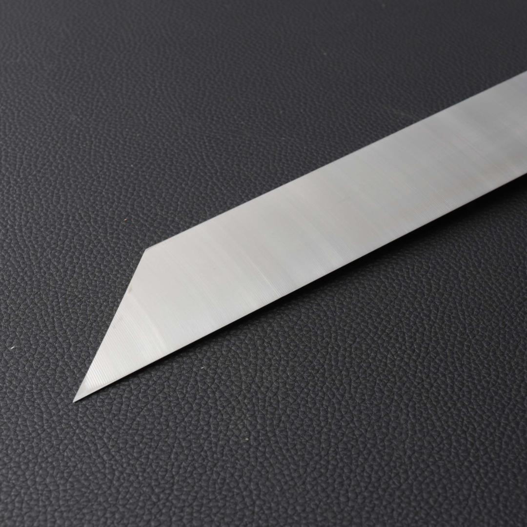 10246極薄 ムキモノ包丁 8寸 刃は究極の切れ味 刺身包丁黒檀黒水牛角八角柄