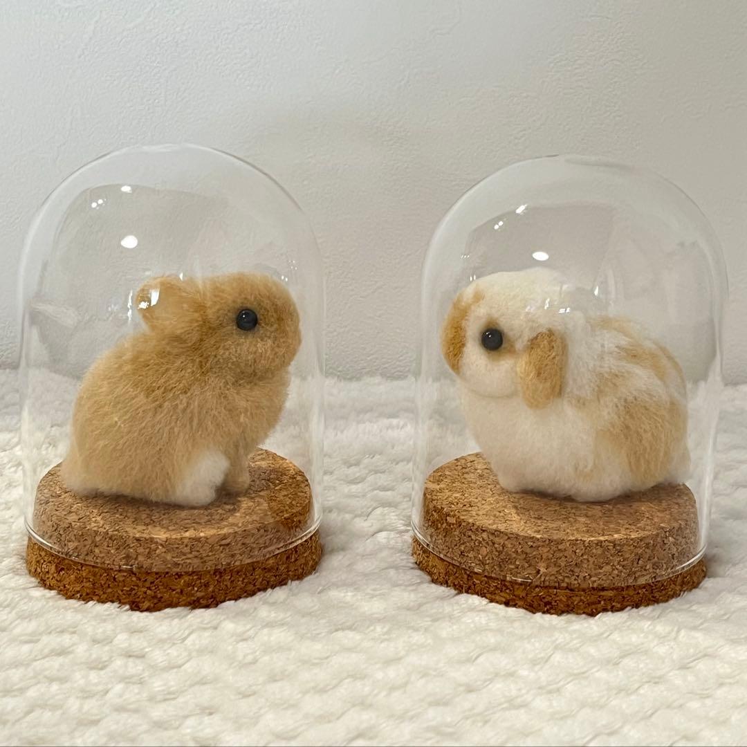 羊毛フェルト 作家様　ハンドメイド　うさぎ 赤ちゃん　2種類セット