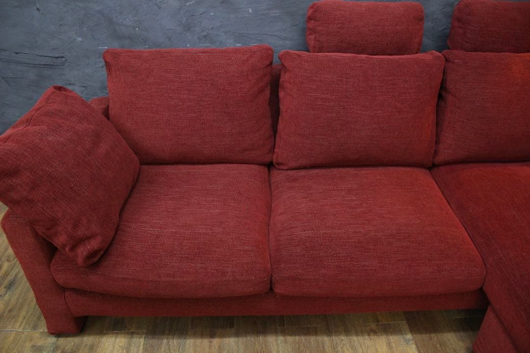 首都圏送無料〜大塚家具CUENT40万オールフェザー極楽コーナーカウチソファ